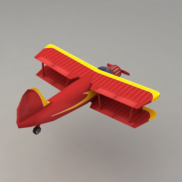 Flugzeug royalty-free 3d model - Preview no. 2