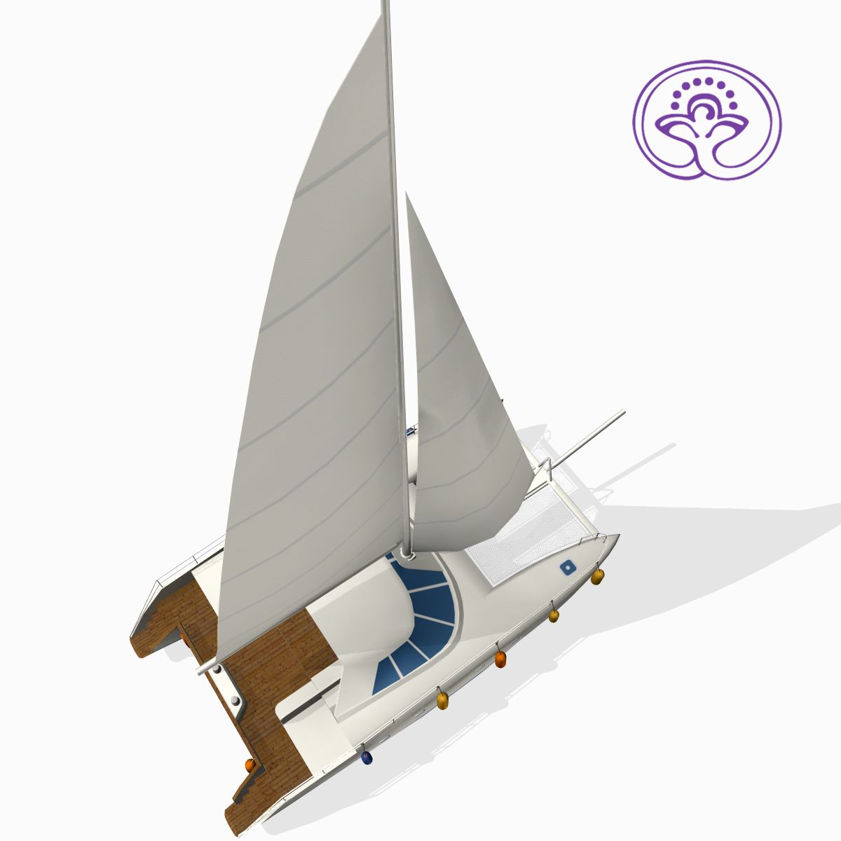 Catamaran A 3d model