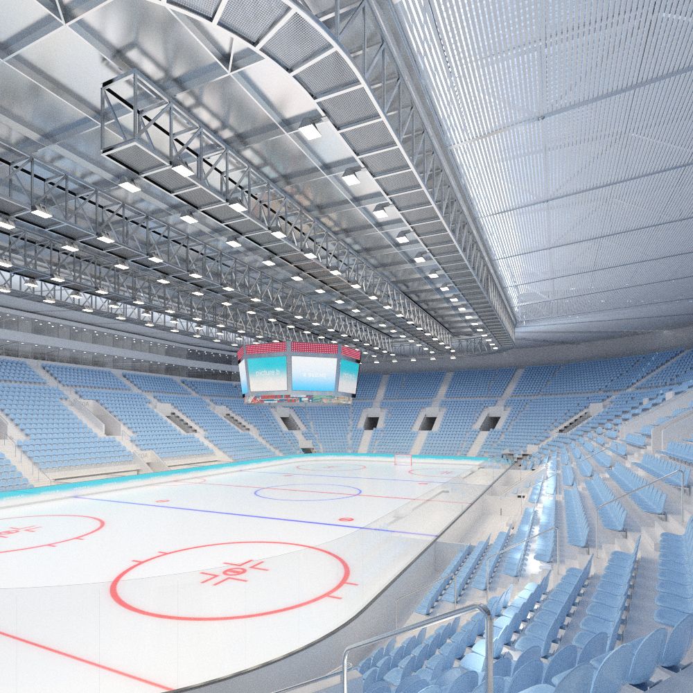 ice hockey arena 3d model