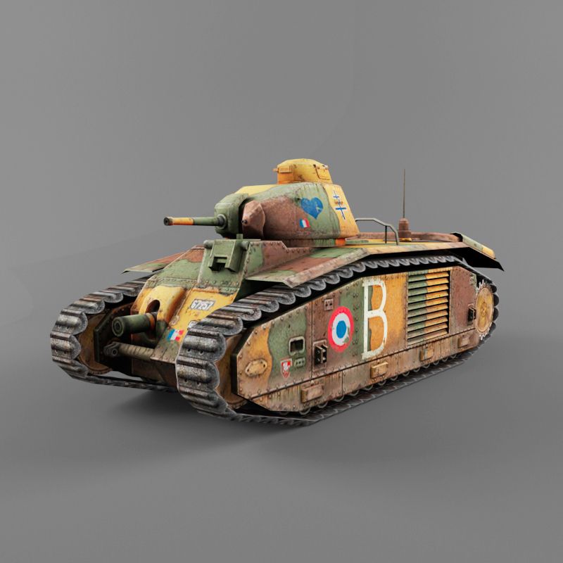 B1 serbatoio pesante 3d model