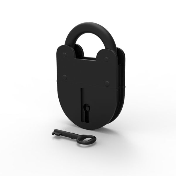 Lock and key 3d model