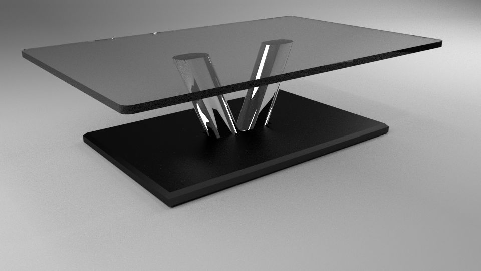 Glas tisch 3d model