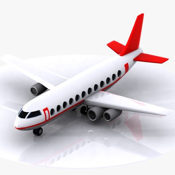 Cartoon Aircraft 3d model