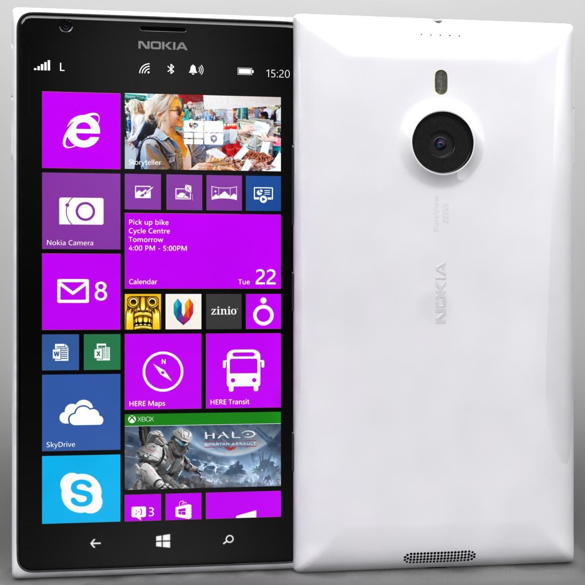 Nokia Lumia 1520 All Colors royalty-free 3d model - Preview no. 49