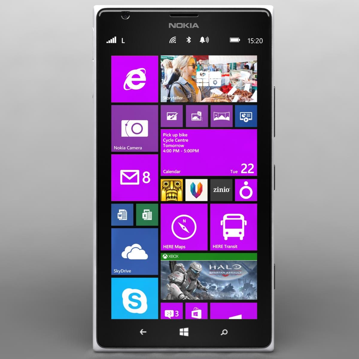 Nokia Lumia 1520 All Colors royalty-free 3d model - Preview no. 53