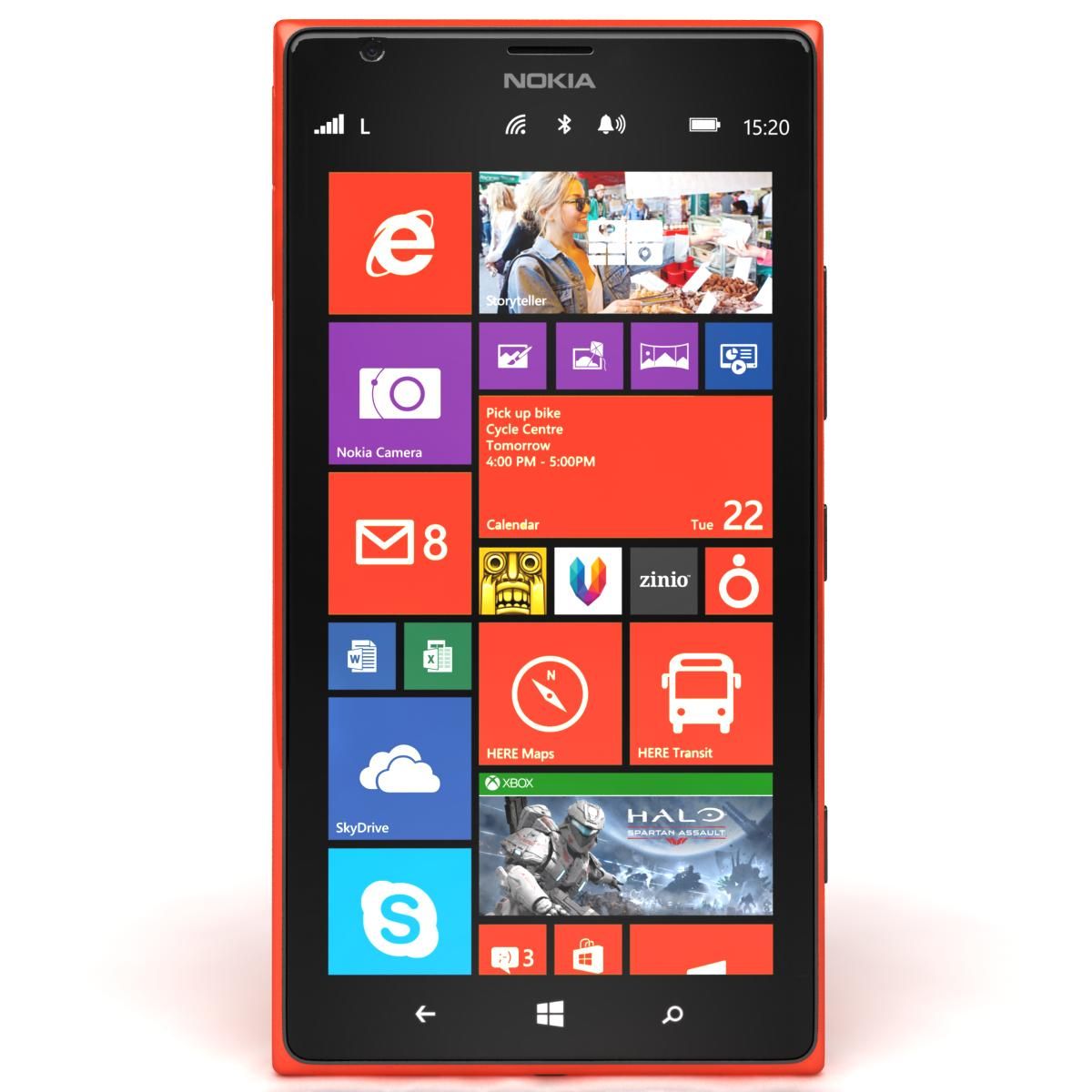 Nokia Lumia 1520 All Colors royalty-free 3d model - Preview no. 29