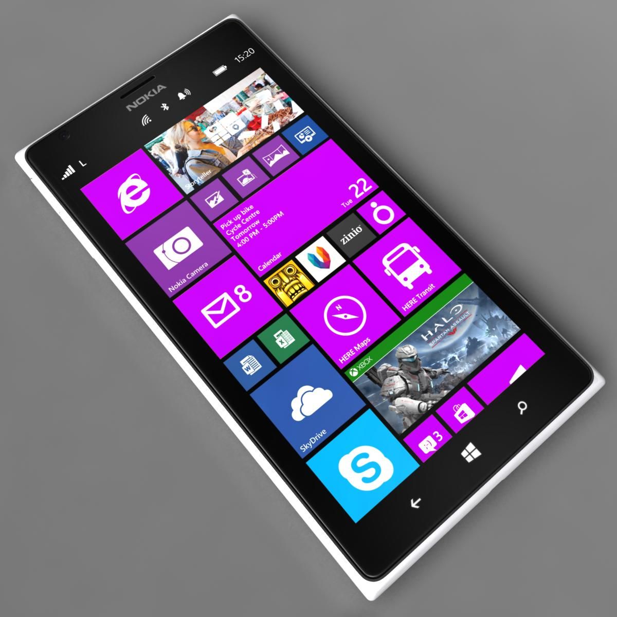 Nokia Lumia 1520 All Colors royalty-free 3d model - Preview no. 64