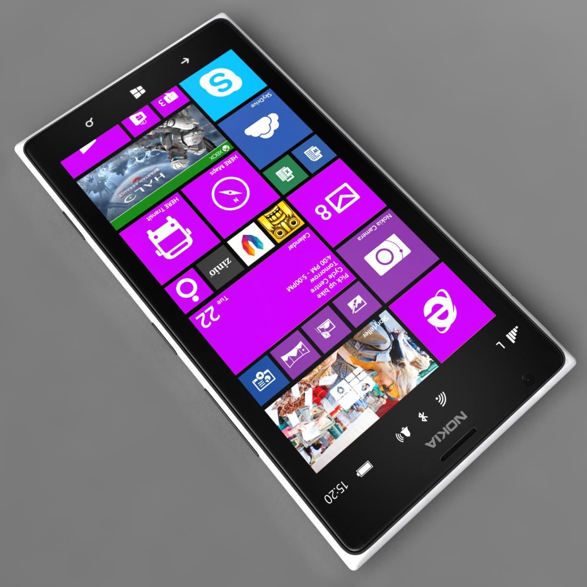 Nokia Lumia 1520 All Colors royalty-free 3d model - Preview no. 62