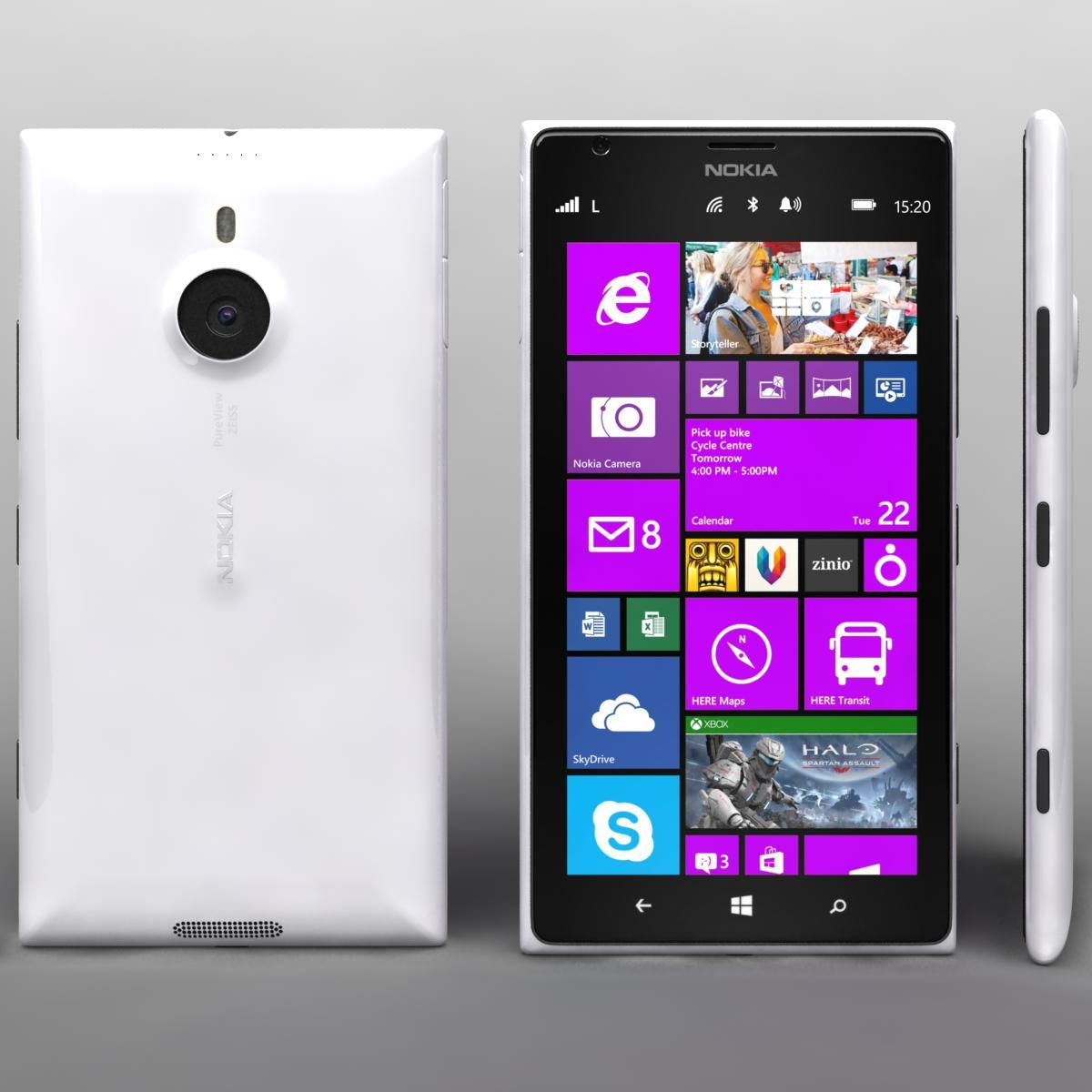 Nokia Lumia 1520 All Colors royalty-free 3d model - Preview no. 52