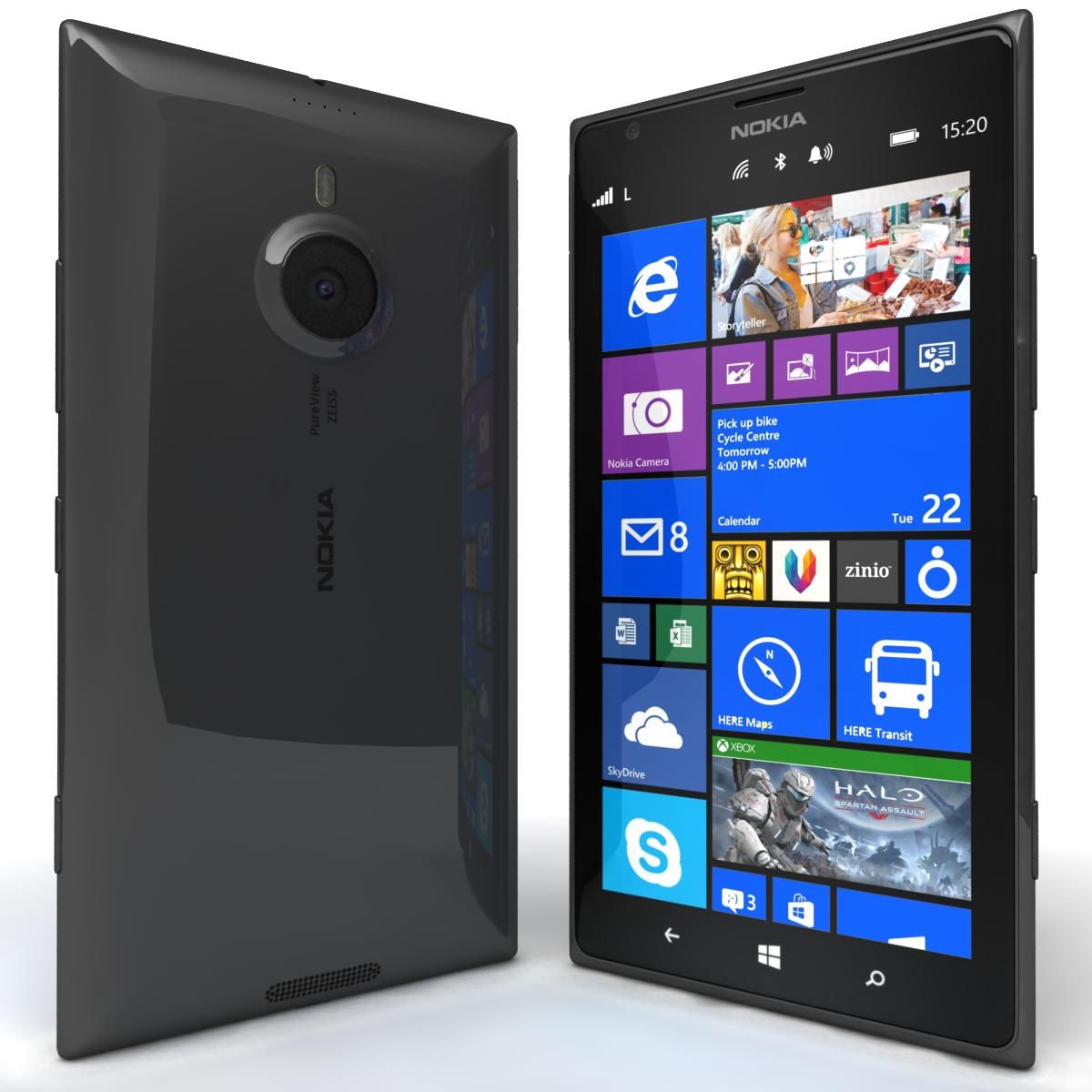 Nokia Lumia 1520 All Colors royalty-free 3d model - Preview no. 8