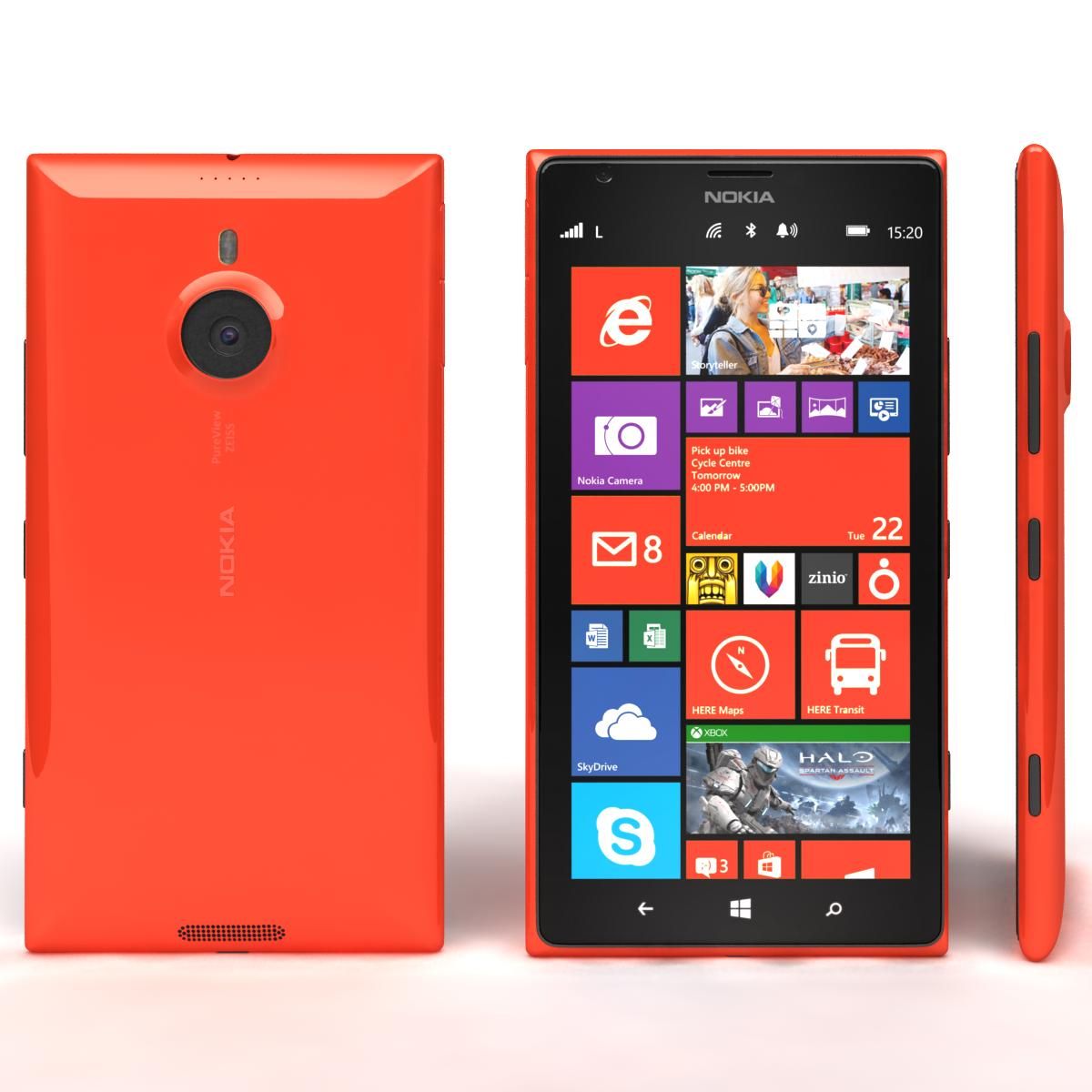 Nokia Lumia 1520 All Colors royalty-free 3d model - Preview no. 28