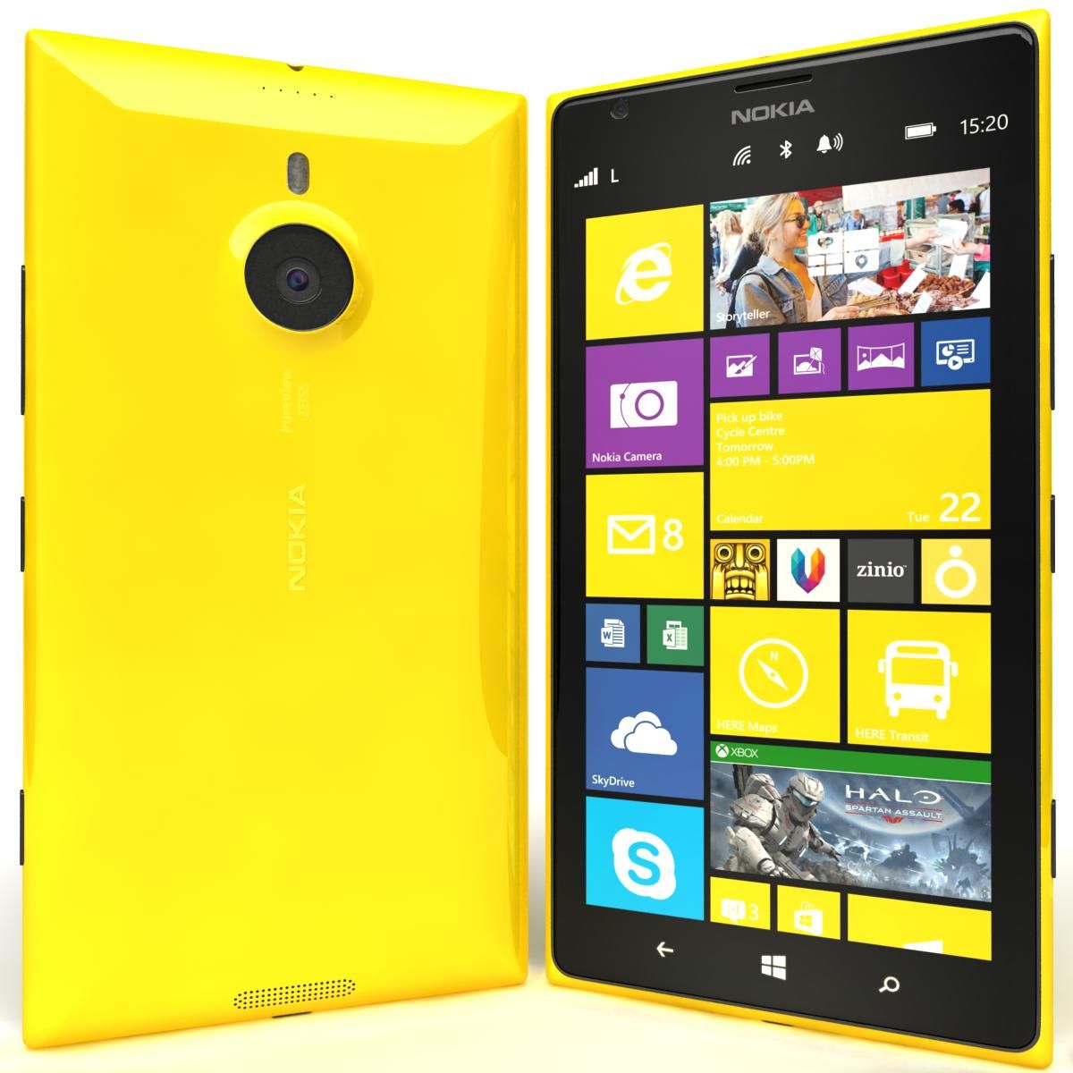 Nokia Lumia 1520 All Colors royalty-free 3d model - Preview no. 71