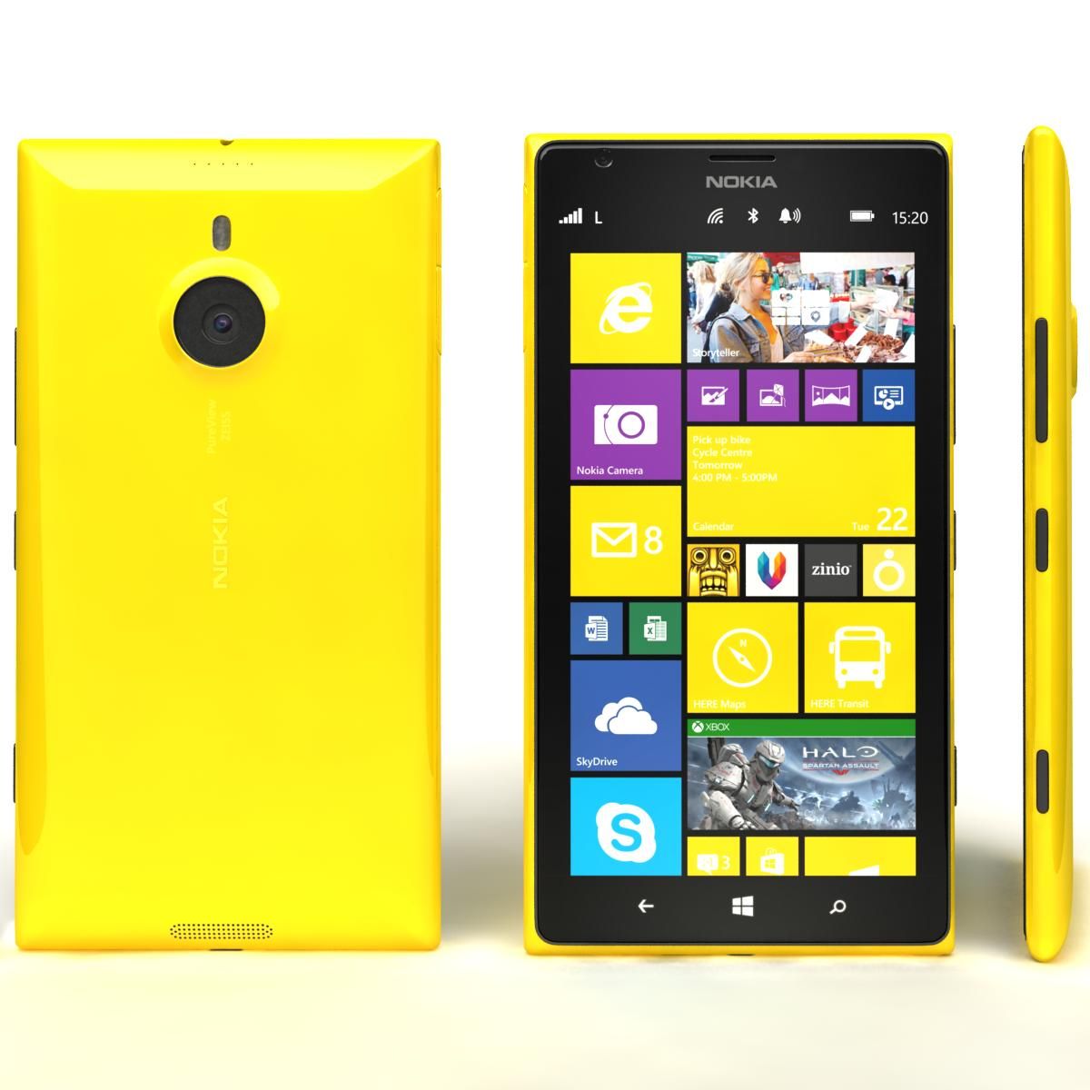 Nokia Lumia 1520 All Colors royalty-free 3d model - Preview no. 88