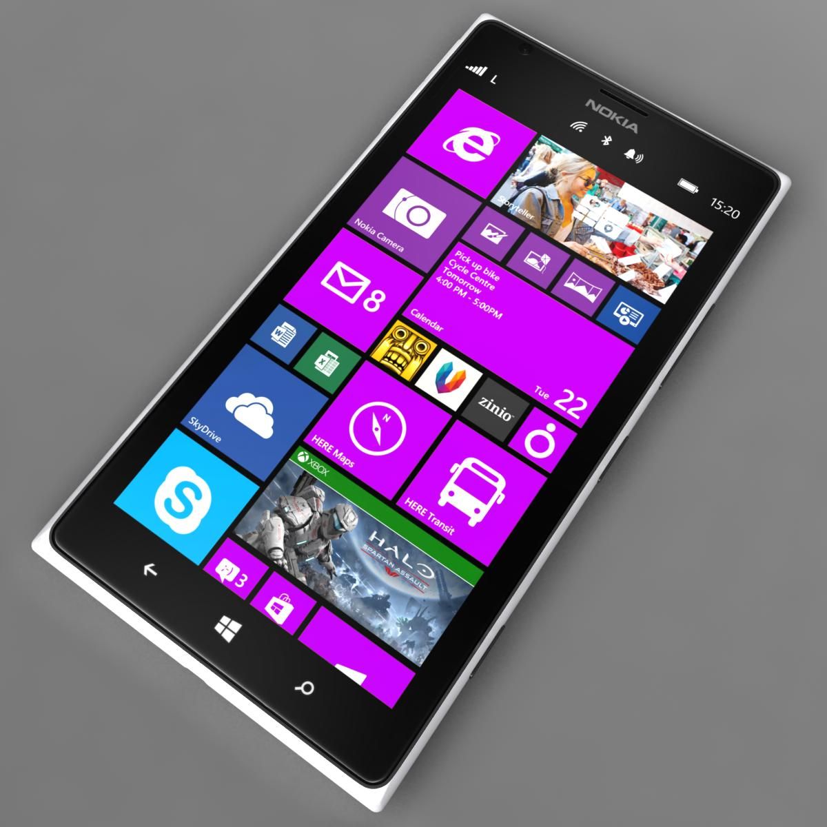 Nokia Lumia 1520 All Colors royalty-free 3d model - Preview no. 61