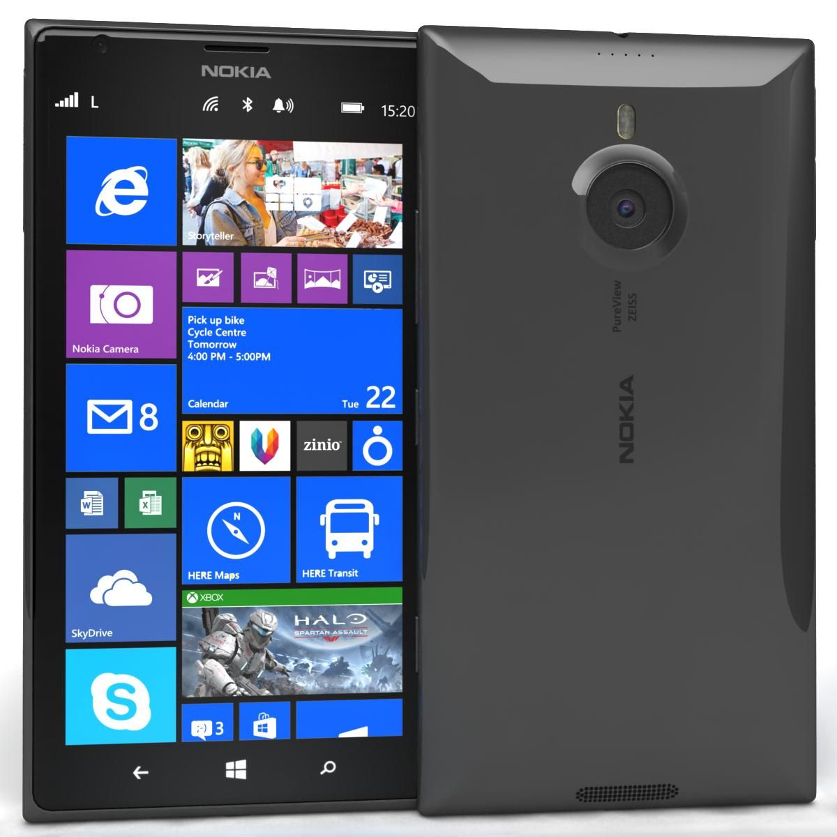 Nokia Lumia 1520 All Colors royalty-free 3d model - Preview no. 6