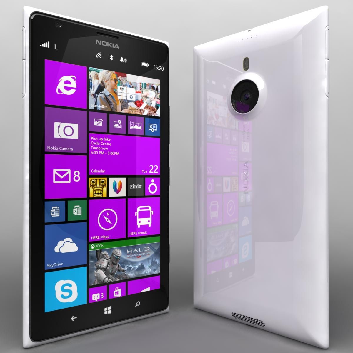 Nokia Lumia 1520 All Colors royalty-free 3d model - Preview no. 50