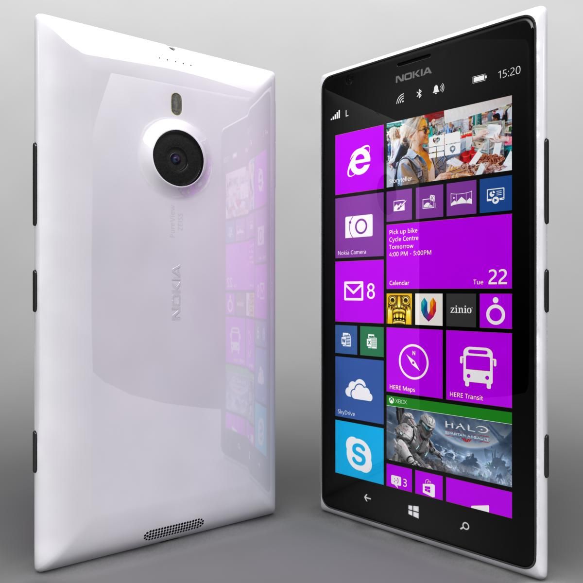 Nokia Lumia 1520 All Colors royalty-free 3d model - Preview no. 51