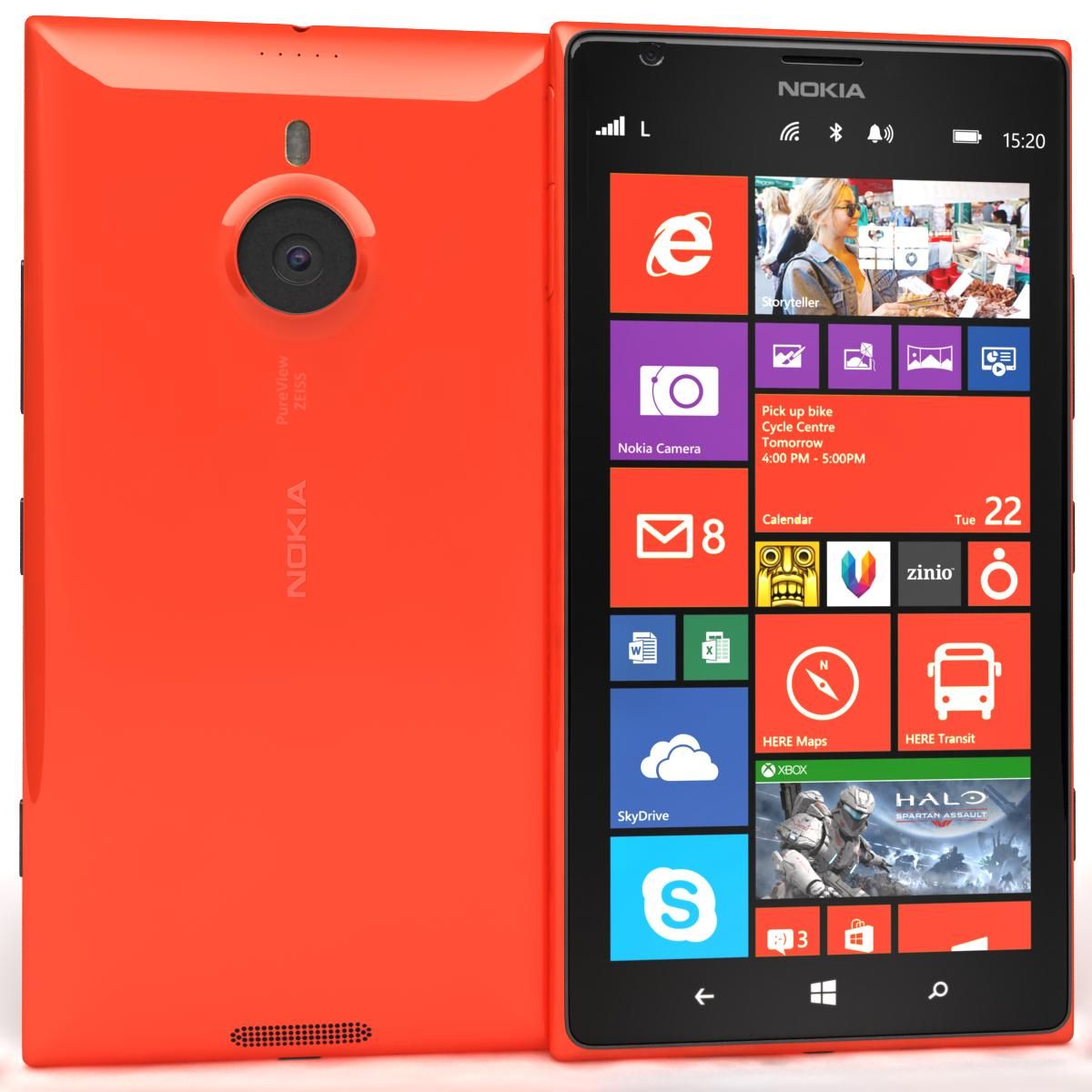 Nokia Lumia 1520 All Colors royalty-free 3d model - Preview no. 3