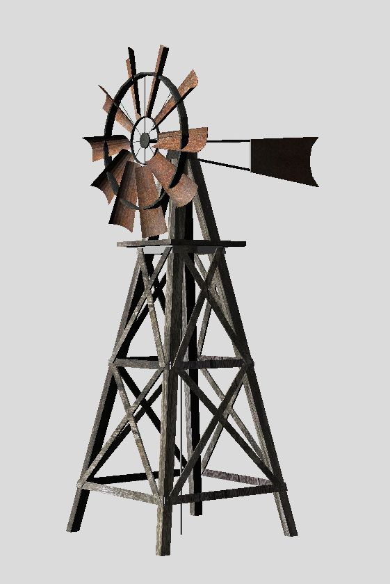 Moulin à vent 3d model