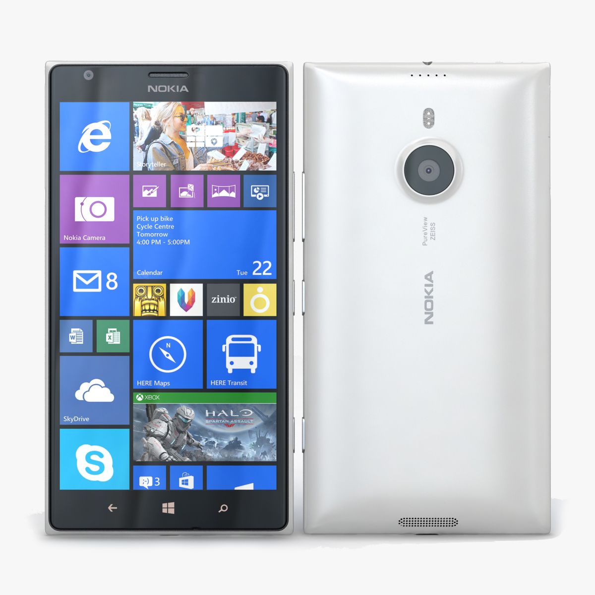 Nokia Lumia 1520 White 3d model