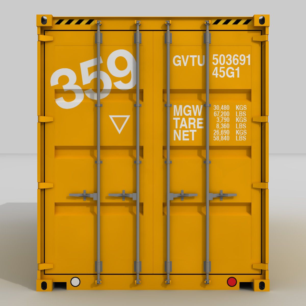 20 ft. Shipping Container 3d model