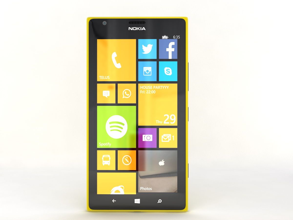 nokia lumia 1520 3d model