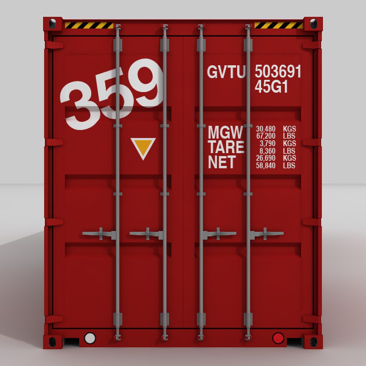 40 ft. Shipping Container 3d model