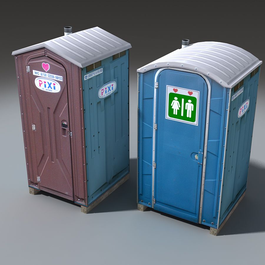 Toilette mobile 3d model