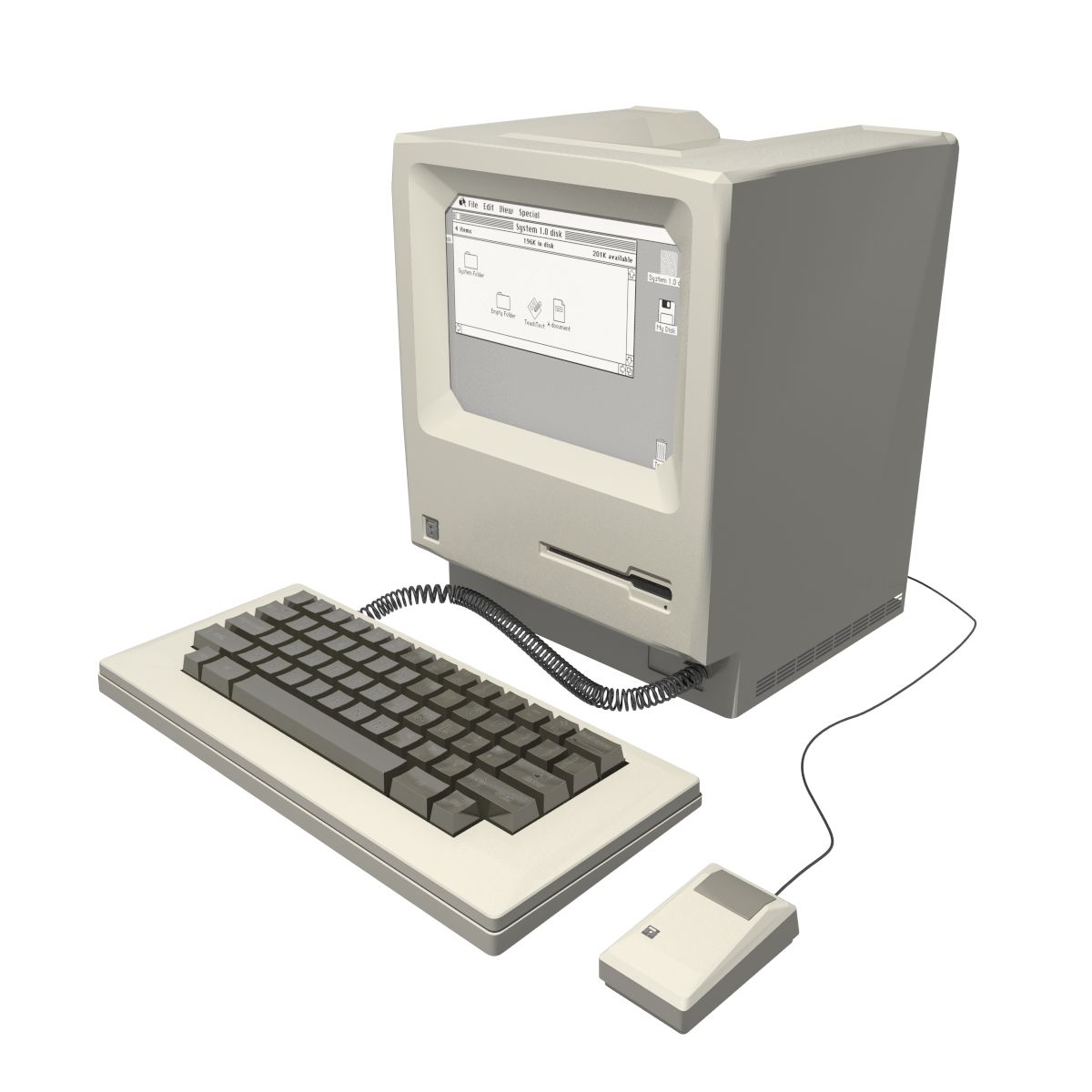 Alter Computer 3d model