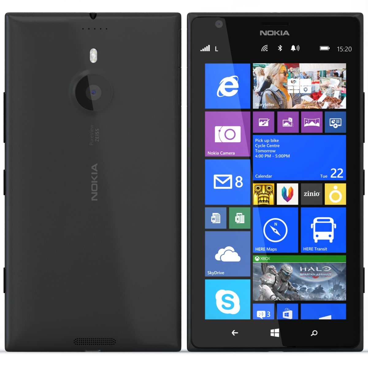 Nokia Lumia 1520 Black 3d model