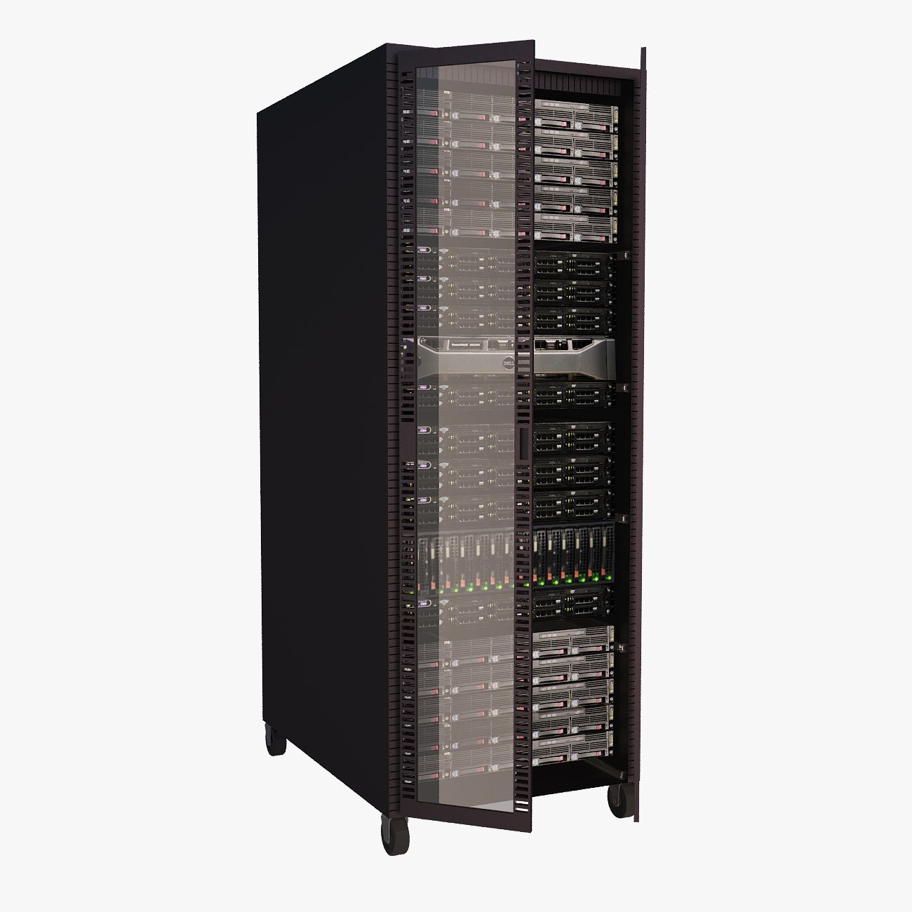 Dell Computer Server Rack 3d model