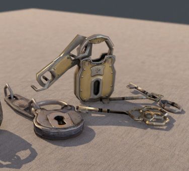 Key Lock pack 3d model