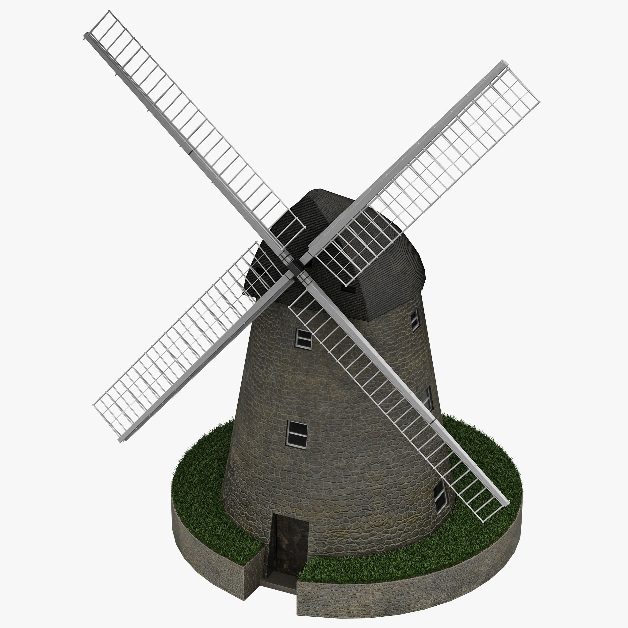 Moulin à vent 3d model