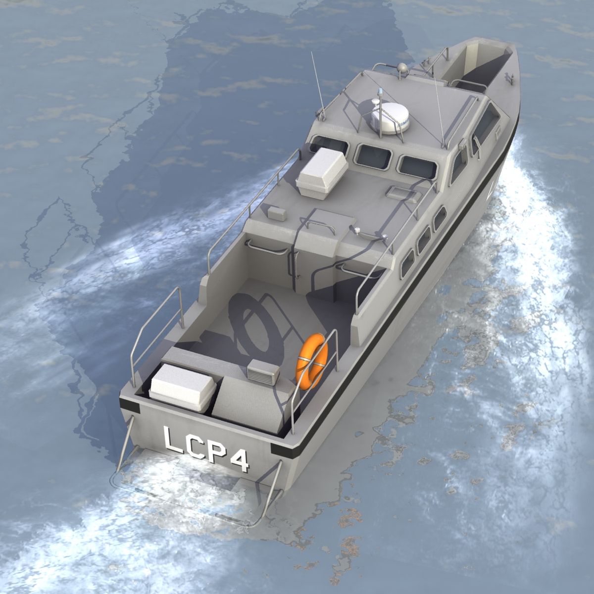 Landing Craft Personal royalty-free 3d model - Preview no. 2