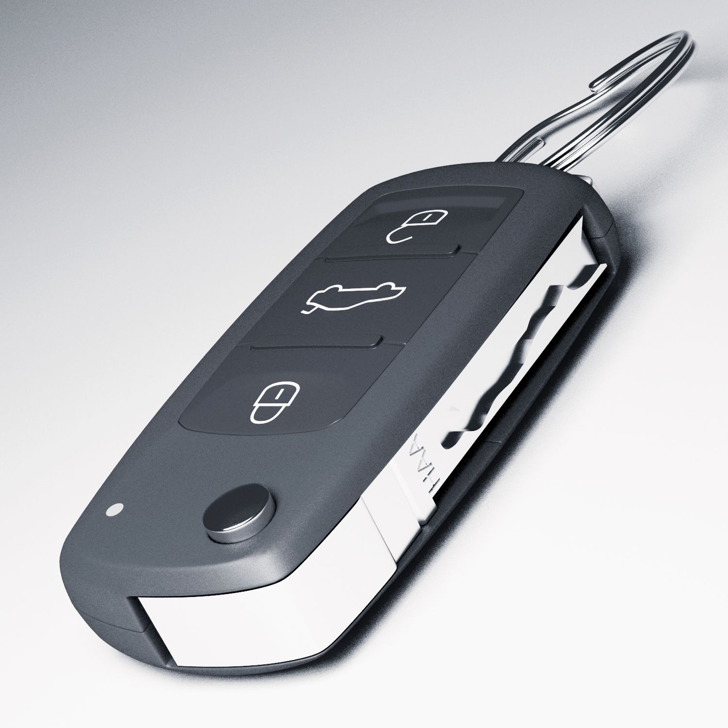 car key royalty-free 3d model - Preview no. 2