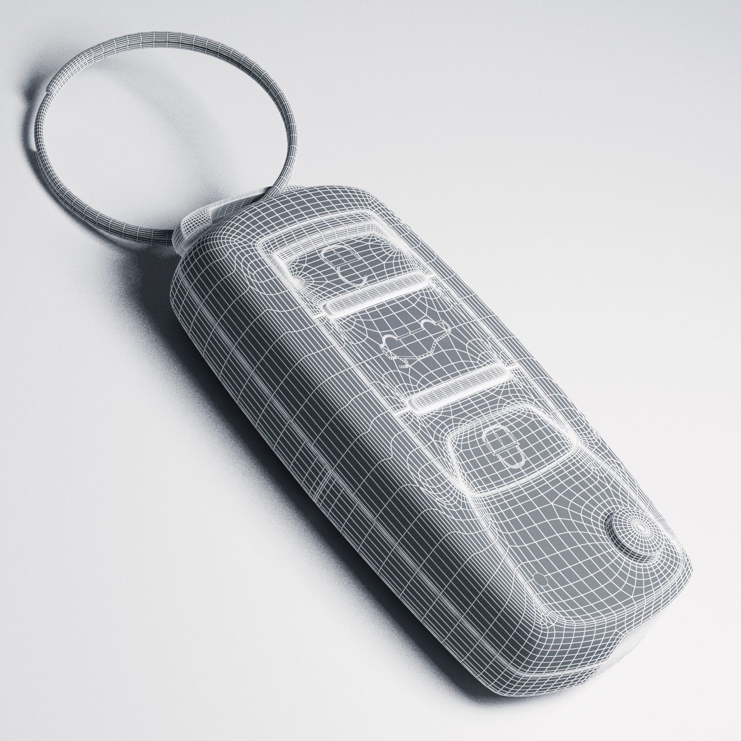 car key royalty-free 3d model - Preview no. 7