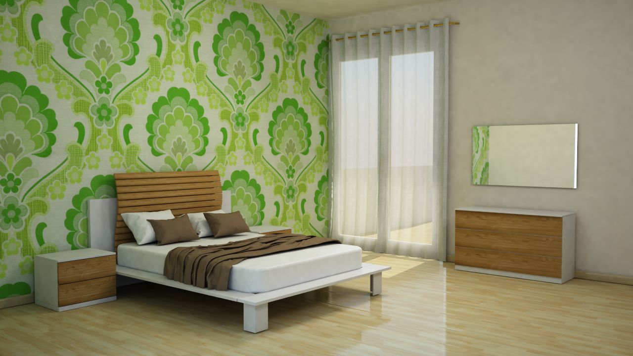 Full bedroom furnitures 3d model