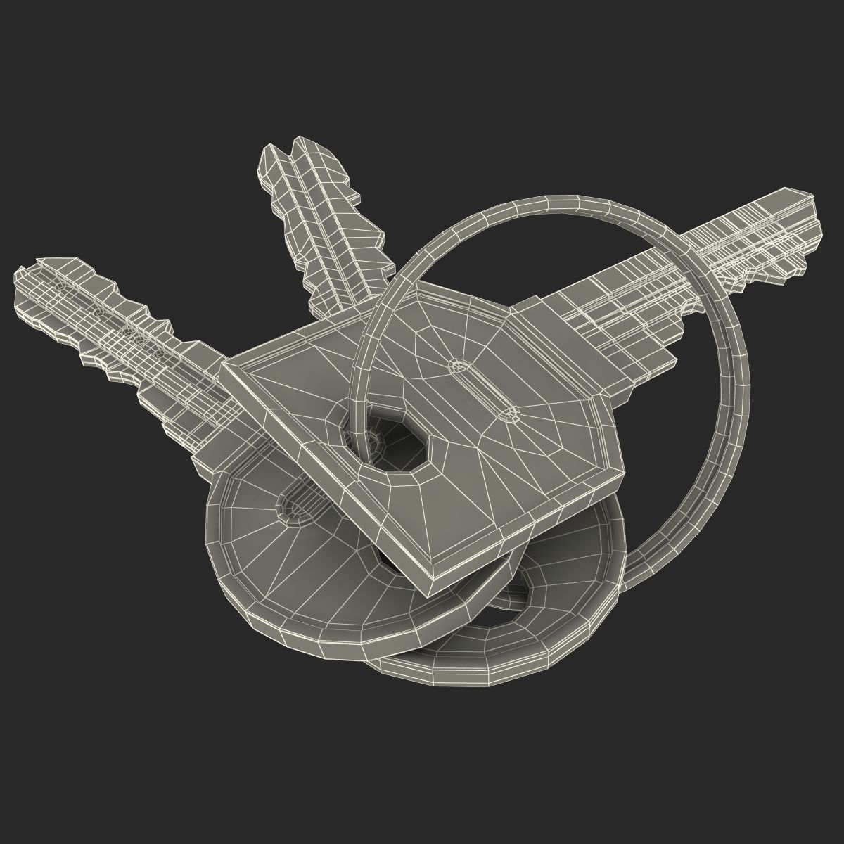 Keys royalty-free 3d model - Preview no. 19