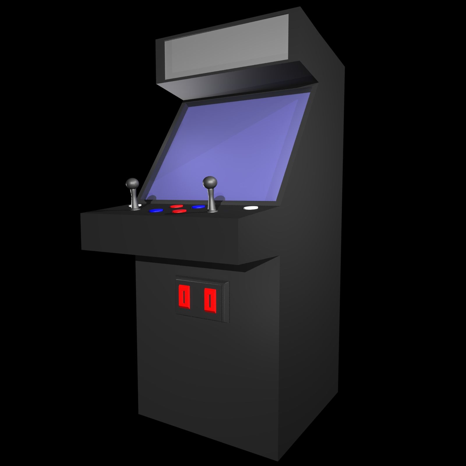 Arcade-Spiel royalty-free 3d model - Preview no. 2