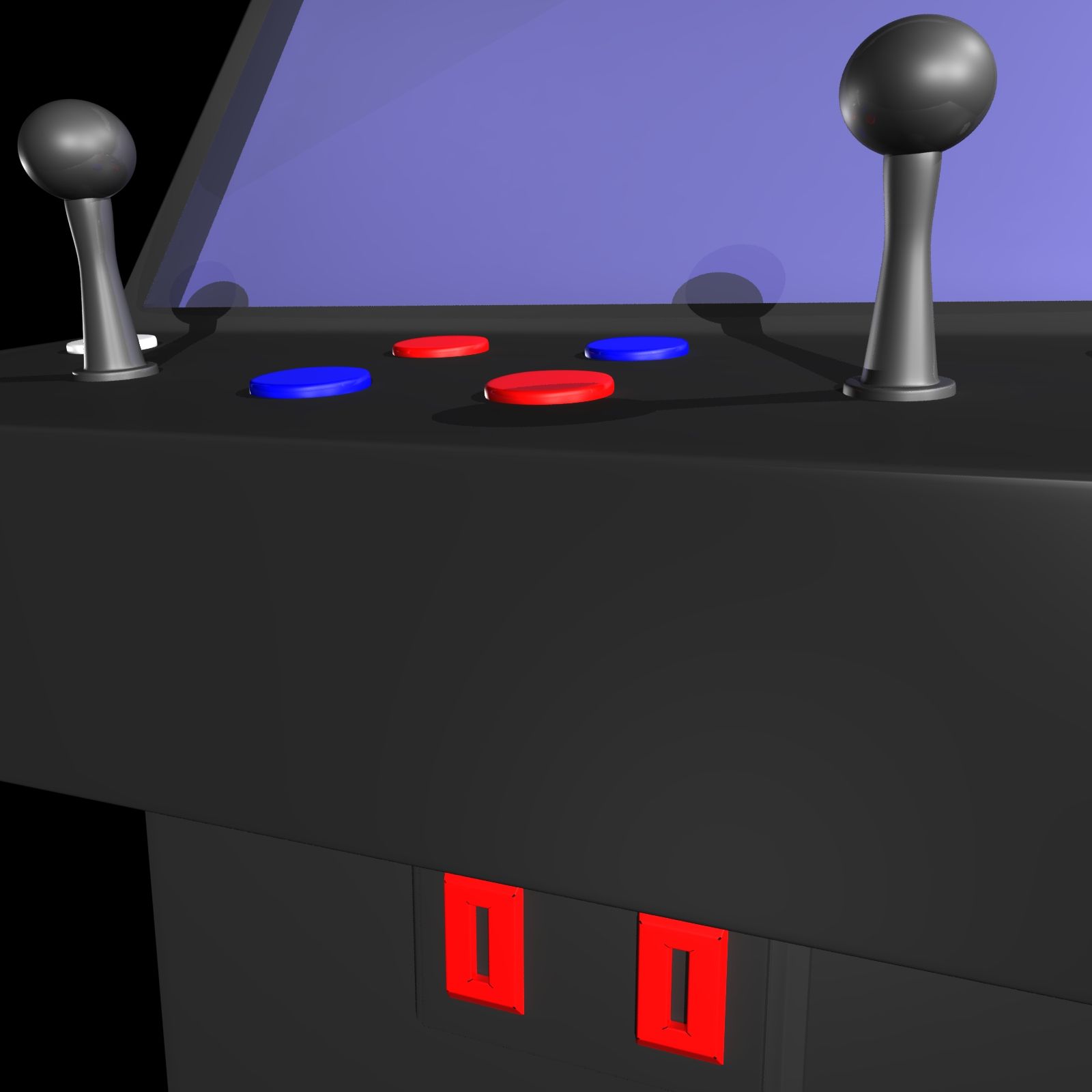 Arcade-Spiel royalty-free 3d model - Preview no. 5