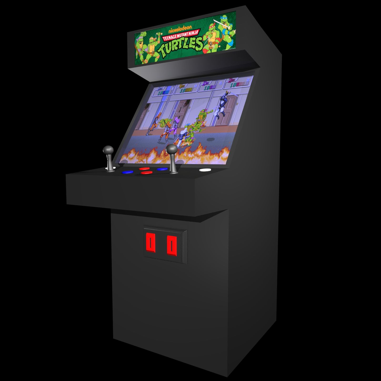 Arcade-Spiel royalty-free 3d model - Preview no. 11