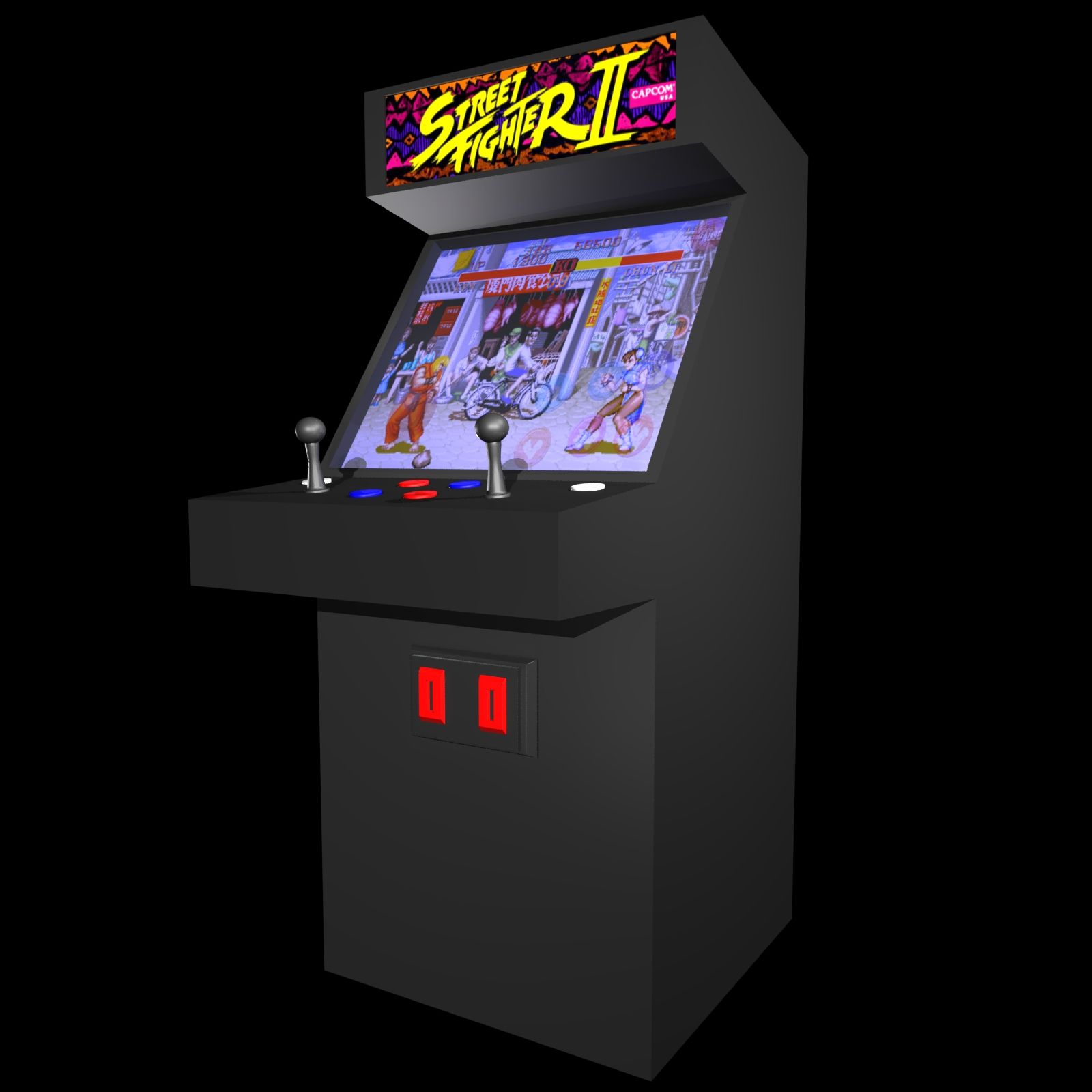 Arcade-Spiel royalty-free 3d model - Preview no. 10