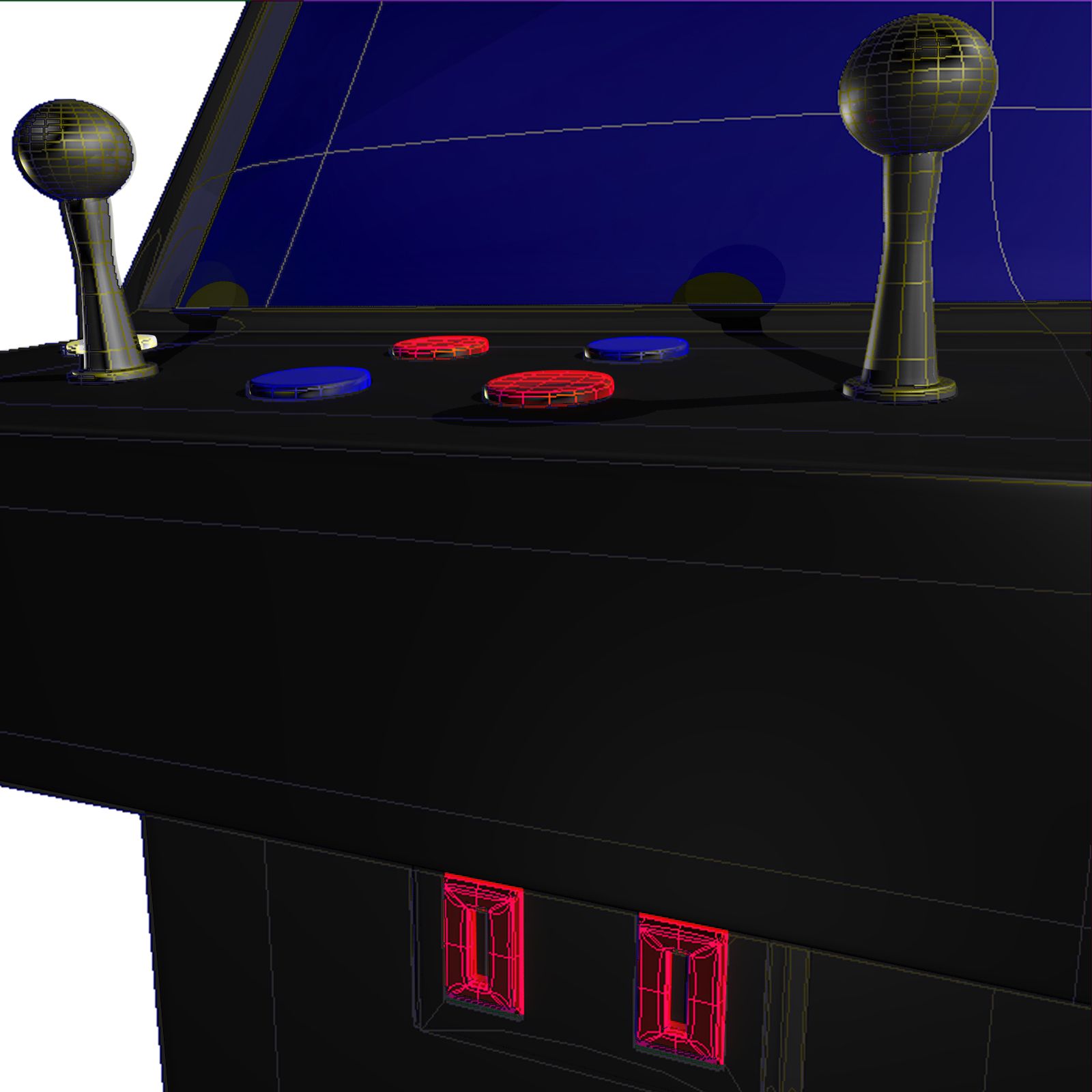 Arcade-Spiel royalty-free 3d model - Preview no. 6