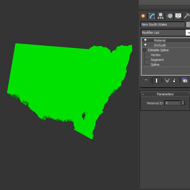 Australia Map royalty-free 3d model - Preview no. 11