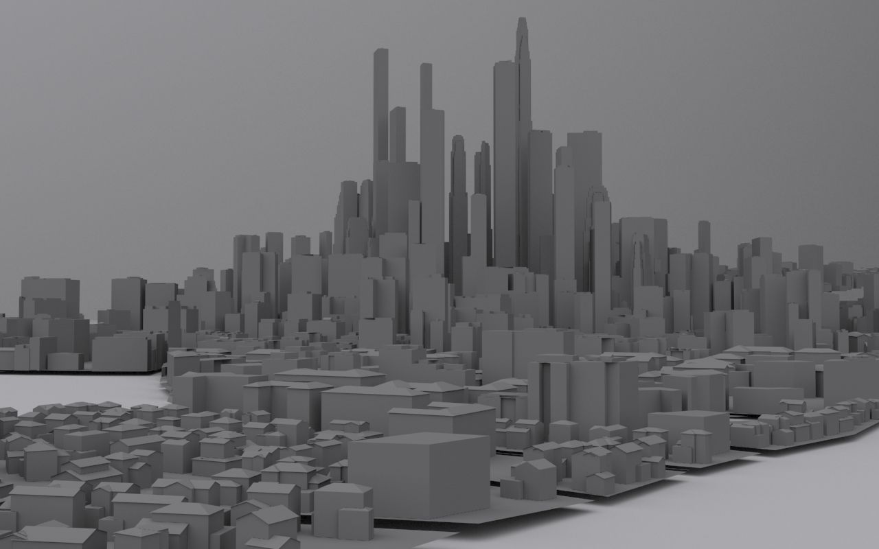 遥远的城市 3d model