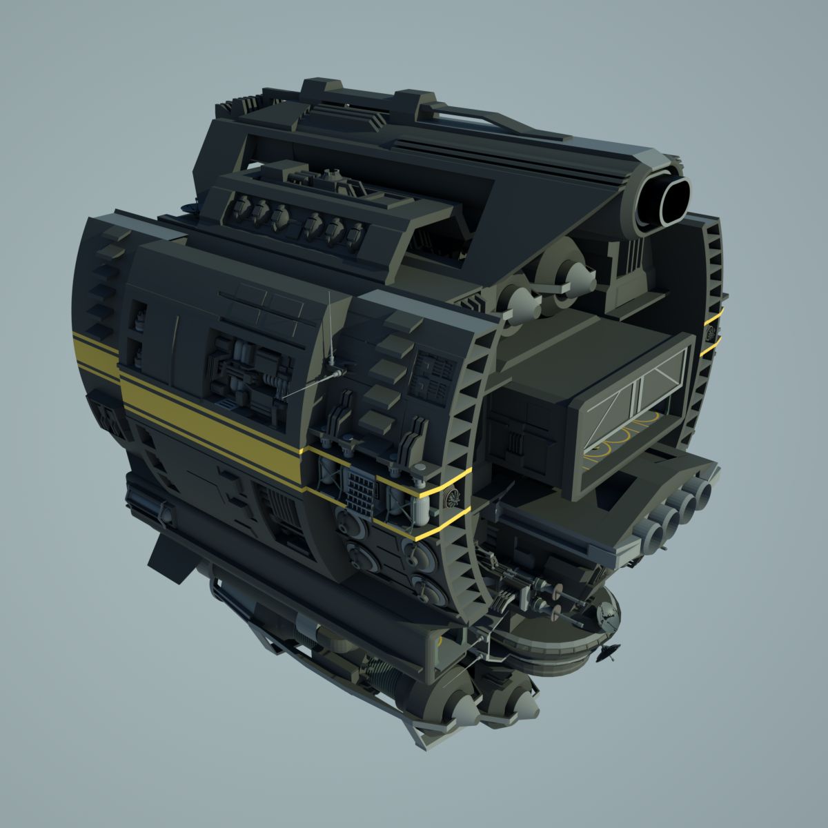 Base Spaceship 3d model