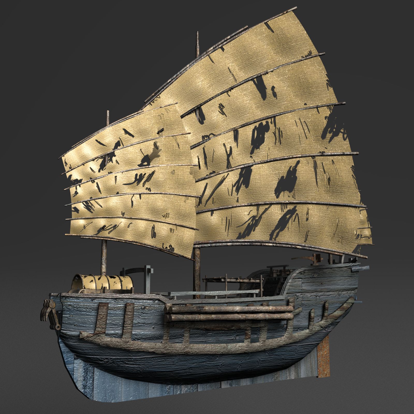 Junk-Schiff 3d model