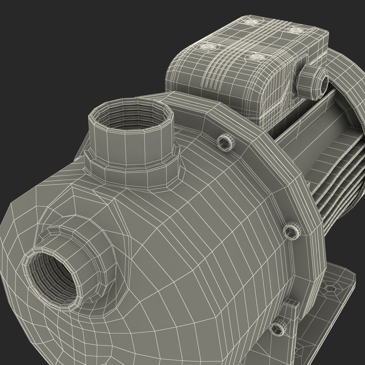 Water Pump 3D Model royalty-free 3d model - Preview no. 22