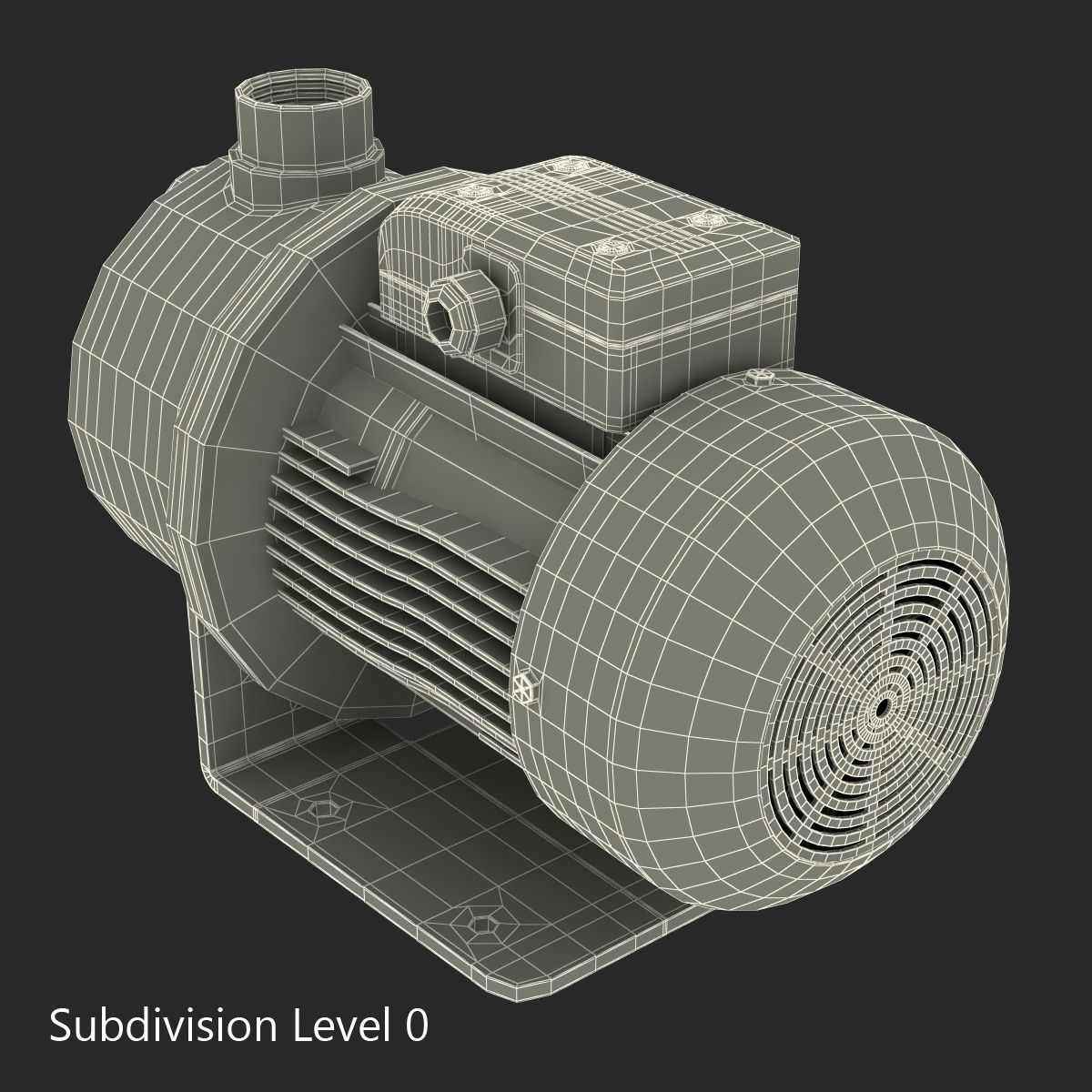 Water Pump 3D Model royalty-free 3d model - Preview no. 15