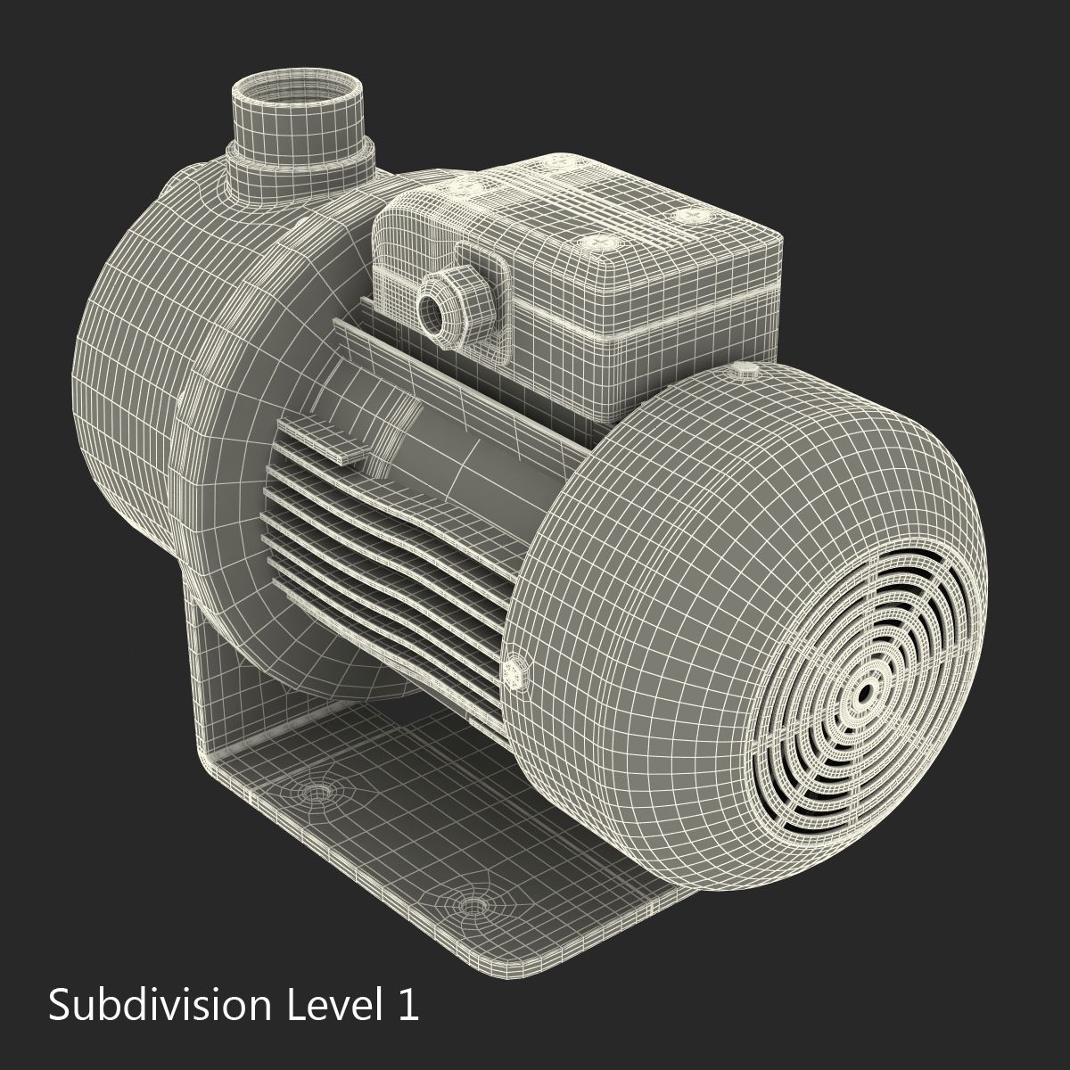 Water Pump 3D Model royalty-free 3d model - Preview no. 16